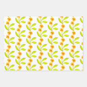 ラッピングパーティーセットの「パンジー紙」 ラッピングペーパーシート (正面3)