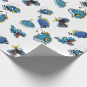 ラッピングペーパーおもしろいシーフィッシュモンスターステールキッド ラッピングペーパー (角)