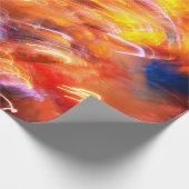 ラッピングペーパー抽象芸術ネオンカラーデザイン ラッピングペーパー (角)