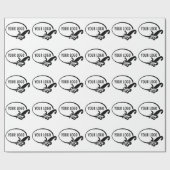 ラッピングペーパー カスタム ビジネス ロゴ プロモーション (フラット)