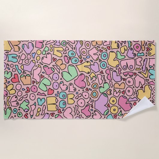 ラッピングペーパー ビーチタオル (正面)