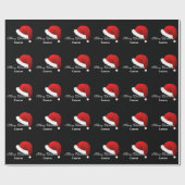 ラッピングペーパー メリークリスマス 名前入り (フラット)