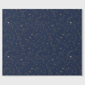 ラッピングペーパー 冬の星座 (フラット)