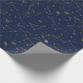 ラッピングペーパー 冬の星座 (角)
