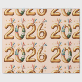 ラッピングペーパー 新年 2026