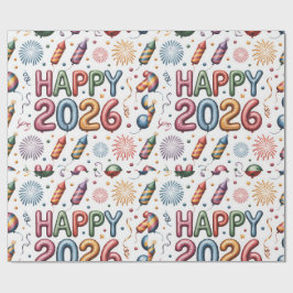 ラッピングペーパー 新年 2026