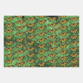 ラッピングペーパー（昆虫）オオカバマダラ、モナークズオンパインブーフーズ ラッピングペーパーシート (正面)