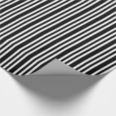 ラッピングペーパー |白黒ストライプ (角)