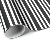 ラッピングペーパー |白黒ストライプ (ロールコーナー)