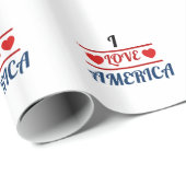 ラッピングペーパー - I Love America (ロールコーナー)