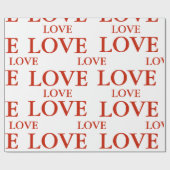 ラッピングペーパー - LOVE (フラット)