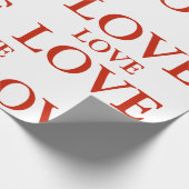 ラッピングペーパー - LOVE (角)