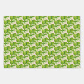 ラッピング型枠セットの緑の紙 ラッピングペーパーシート (正面2)