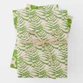 ラッピング型枠セットの緑の紙 ラッピングペーパーシート (インサイチュ)