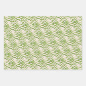 ラッピング型枠セットの緑の紙 ラッピングペーパーシート (正面)