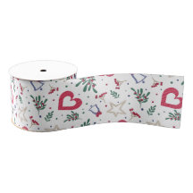 ラッピング用のクリスマスホリデーリボン