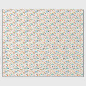 ラッピング紙とおもしろいおよびカラフルパターン ラッピングペーパー (フラット)