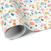 ラッピング紙とおもしろいおよびカラフルパターン ラッピングペーパー (ロールコーナー)