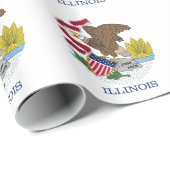 ラッピング紙とイリノイ州旗 ラッピングペーパー (ロールコーナー)