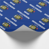 ラッピング紙とウィスコンシン州旗 ラッピングペーパー (角)