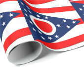 ラッピング紙とオハイオ州旗 ラッピングペーパー (ロールコーナー)