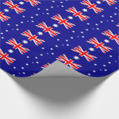 ラッピング紙とオーストラリア国旗 ラッピングペーパー (角)