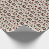 ラッピング紙とサンタクロース ラッピングペーパー (角)