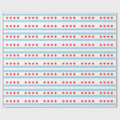 ラッピング紙とシカゴ国旗 ラッピングペーパー (フラット)