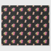 ラッピング紙とドラゴン漫画 ラッピングペーパー (フラット)