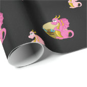 ラッピング紙とドラゴン漫画 ラッピングペーパー (ロールコーナー)