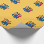 ラッピング紙とニュージャージー州旗 ラッピングペーパー (角)