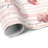 ラッピング紙とハート ラッピングペーパー (ロールコーナー)