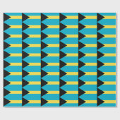 ラッピング紙とバハマ国旗 ラッピングペーパー (フラット)