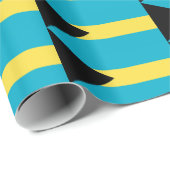 ラッピング紙とバハマ国旗 ラッピングペーパー (ロールコーナー)