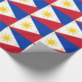 ラッピング紙とフィリピン国旗 ラッピングペーパー (角)