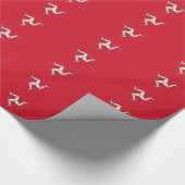 ラッピング紙とマン島の旗，英国 ラッピングペーパー (角)