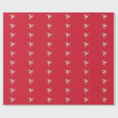 ラッピング紙とマン島の旗，英国 ラッピングペーパー (フラット)