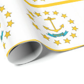 ラッピング紙とロードアイランド州旗 ラッピングペーパー (ロールコーナー)