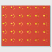 ラッピング紙と中国フラグ ラッピングペーパー (フラット)