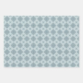 ラッピング紙と雪片 ラッピングペーパーシート (正面)