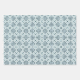 ラッピング紙と雪片 ラッピングペーパーシート