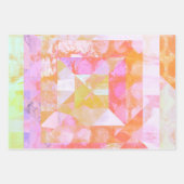 ラッピング紙のオレンジクラッシュ混合メディアセット ラッピングペーパーシート (正面2)