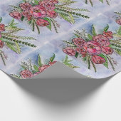 ラッピング紙のバラデザインの輝き ラッピングペーパー (角)