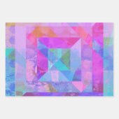 ラッピング紙のホットピンク混合メディアセット ラッピングペーパーシート (正面3)