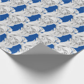 ラッピング紙の上転がに大理石のテンドリル ラッピングペーパー (角)