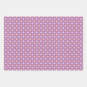 ラッピング紙の紫色の幾何学模様 ラッピングペーパーシート (正面3)