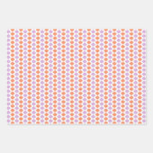 ラッピング紙の紫色の幾何学模様 ラッピングペーパーシート (正面2)