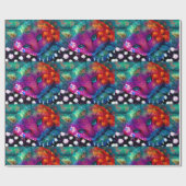 ラッピング紙ギフトラップお洒落- 抽象芸術猫 ラッピングペーパー (フラット)