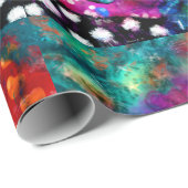 ラッピング紙ギフトラップお洒落- 抽象芸術猫 ラッピングペーパー (ロールコーナー)