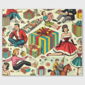 ラッピング紙ギフト漫画パターン ラッピングペーパー (フラット)